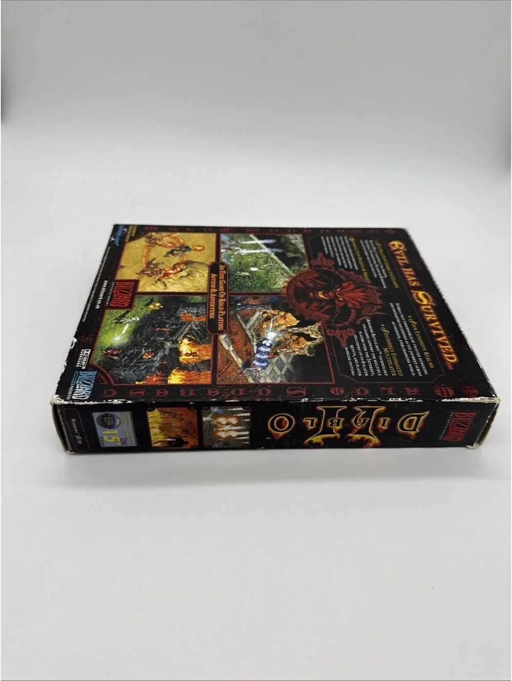 Diablo II 2 (PC, 2000) Original Big Box - Incomplete - Includes Manual & 1/3 CDs